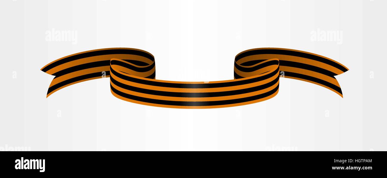 Twocolor Ribbon Order of St. For service and bravery Stock