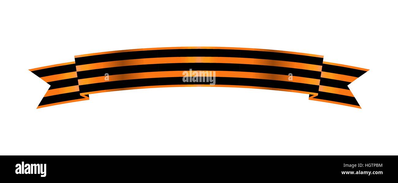Twocolor Ribbon Order of St. For service and bravery Stock