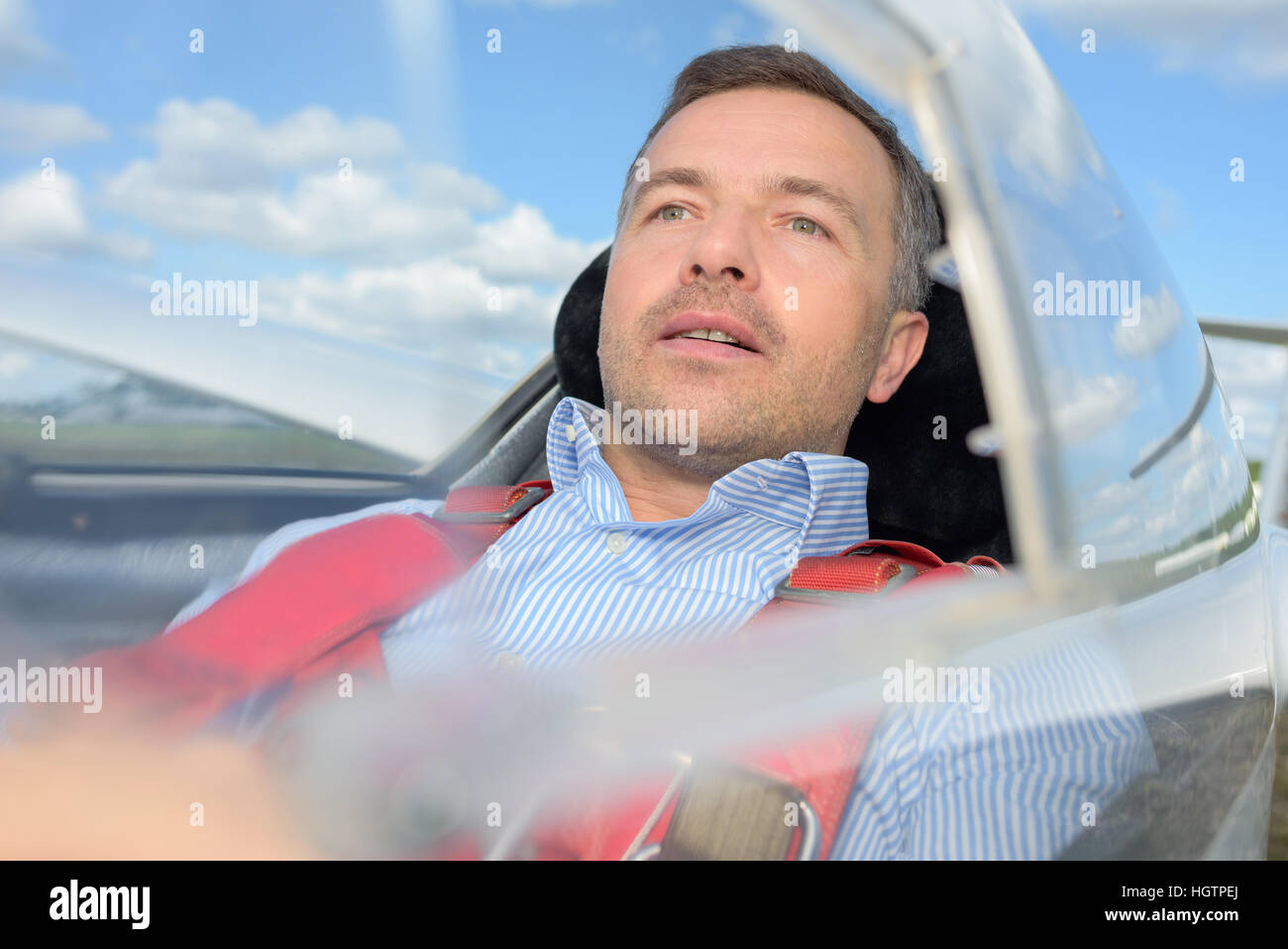 Problem With The Glider Stock Photo Alamy