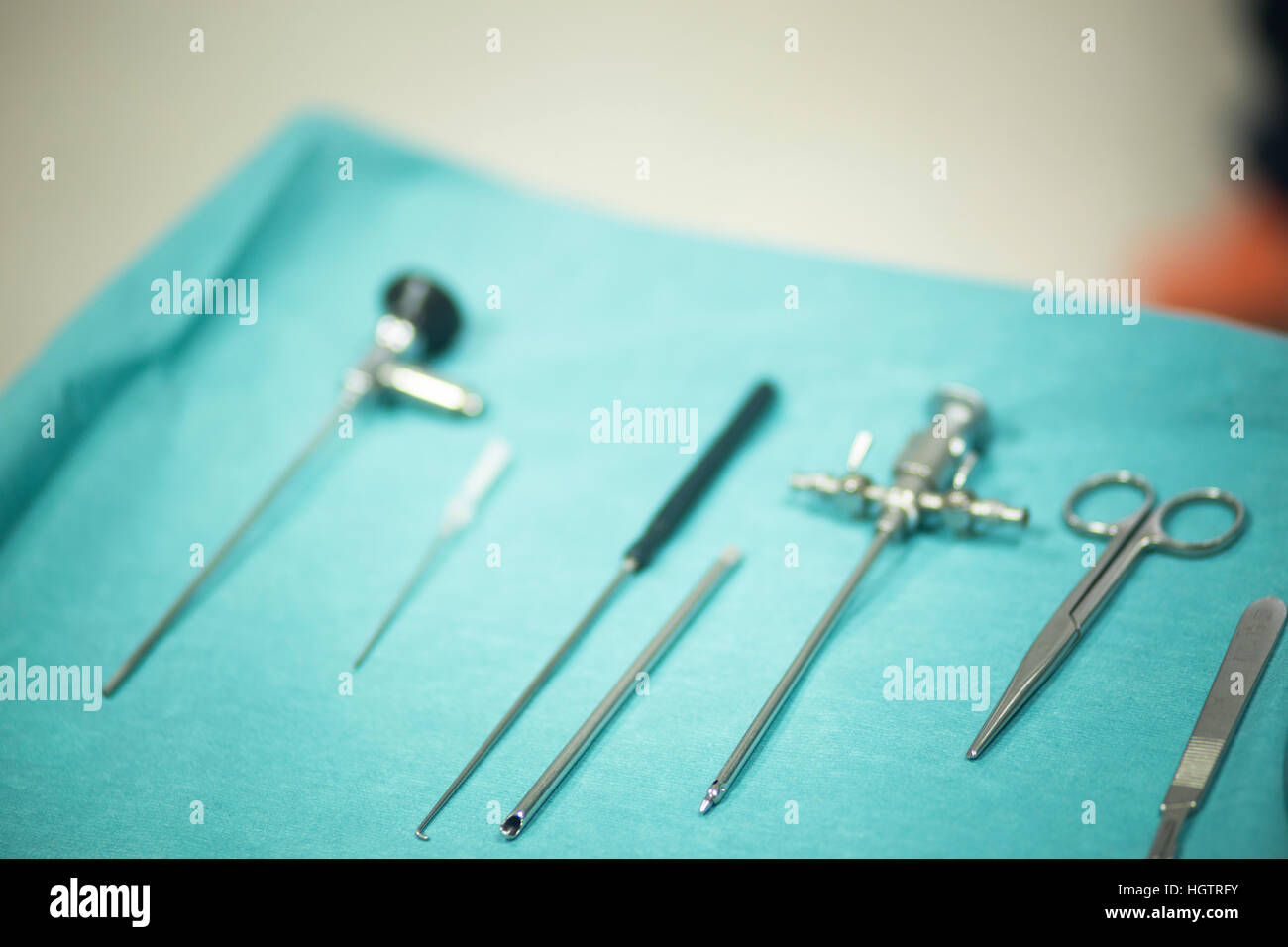 Long Sharp Instruments Operating Theatre Surgery instrumentation in emergency room operating theater operation ...