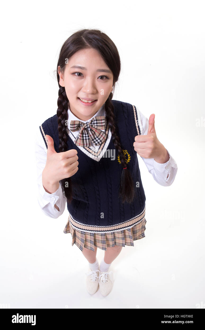 Smiling korean high school hi-res stock photography and images - Alamy