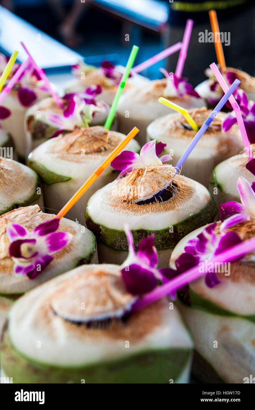 Coconut drink. Thailand Stock Photo Alamy