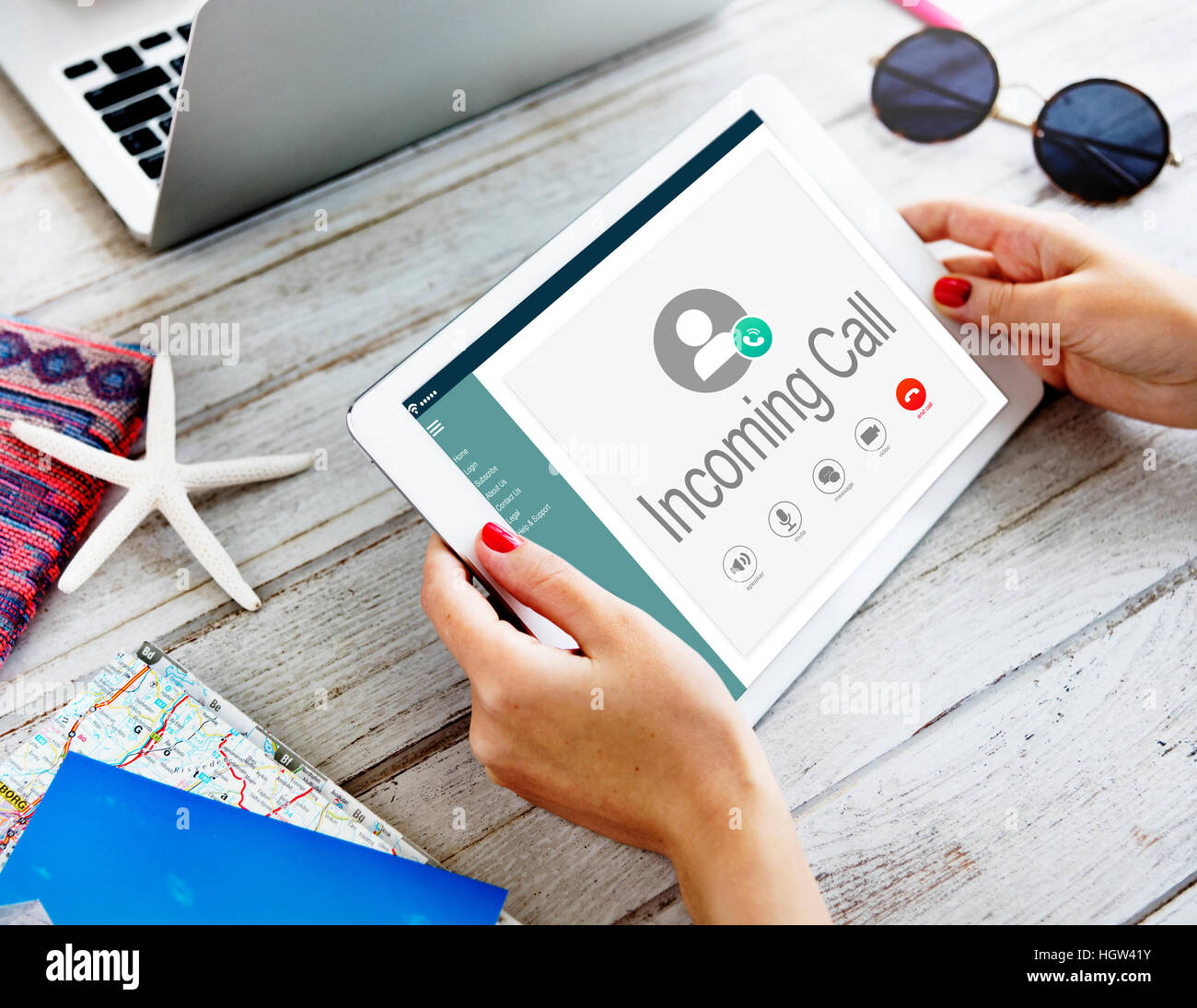 Calling Communication Connect Networking Concept Stock Photo
