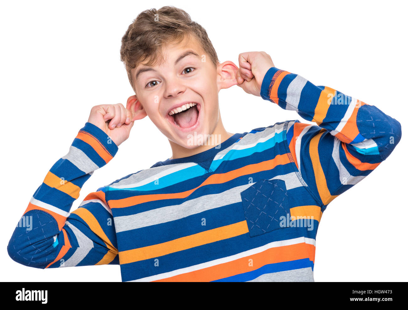 Teen Boy Making Funny Face High Resolution Stock Photography and Images ...