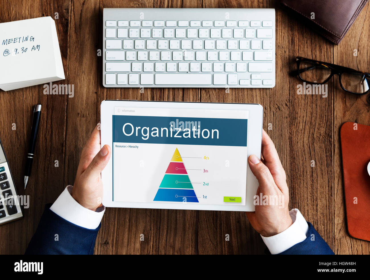 Hierarchy Organization Structure Position Chart Concept Stock Photo