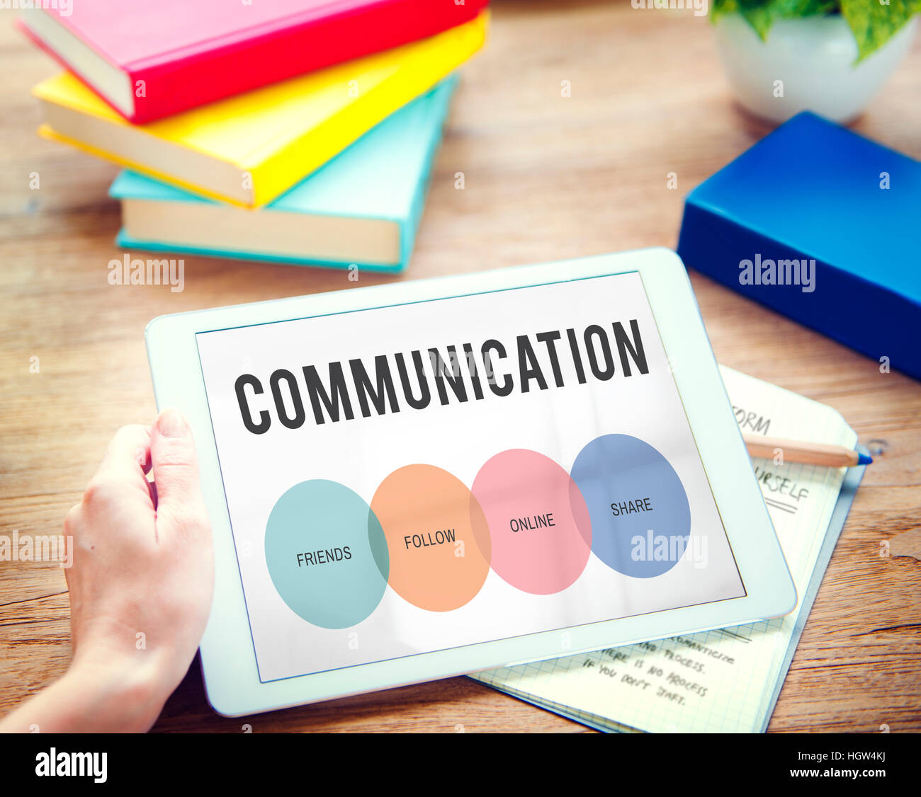 Communication Connection Networking Icon Concept Stock Photo - Alamy
