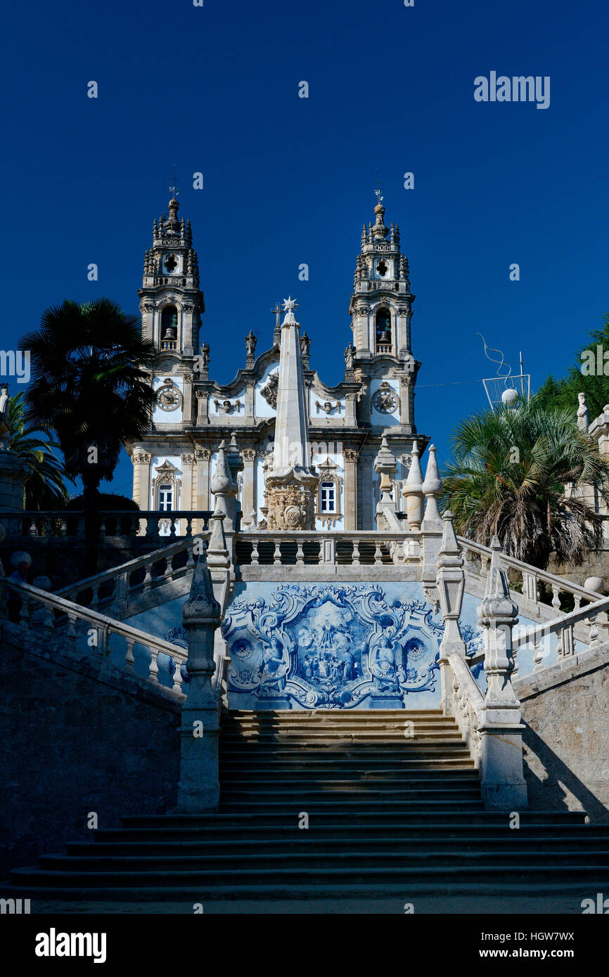 Kirche Nossa Senhora dos Remidios in Lamego, Portugal, Europa, Wallfahrtsort, Azulejos Stock Photo