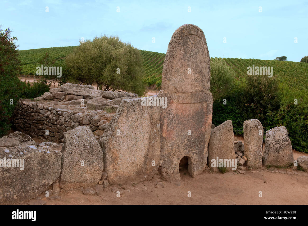 giant's tomb Coddu Vecchiu, Arzachena, Gallura, province Sassari