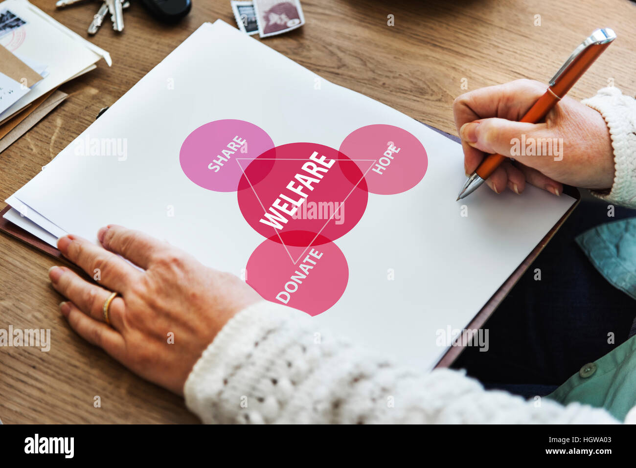 Charity Donations Support Volunteer Welfare Concept Stock Photo - Alamy