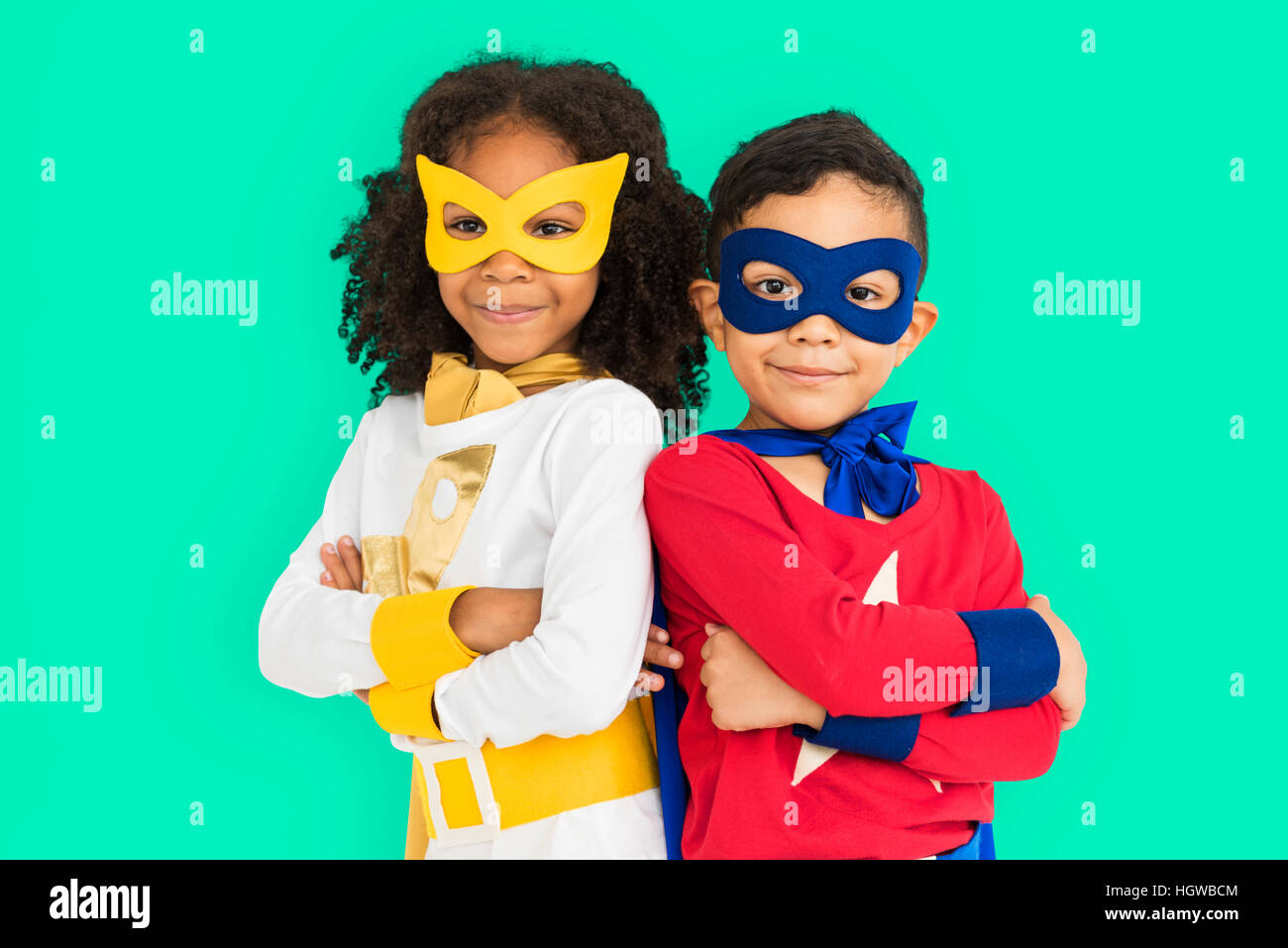 Superhero Adolescence Child Kid Expertise Concept Stock Photo