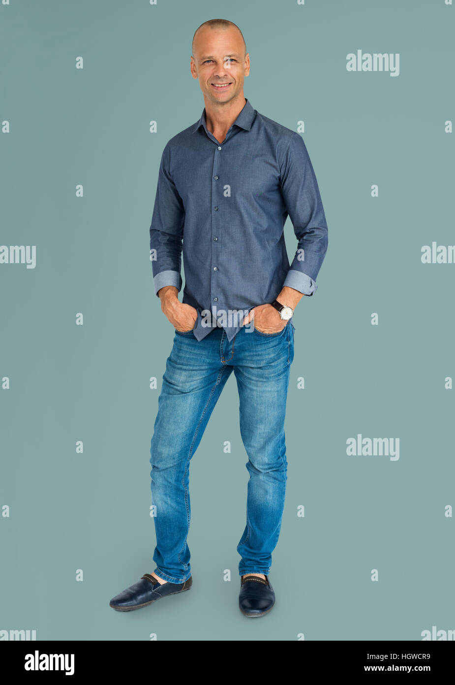 People Man Full Body Studio Shoot Concept Stock Photo - Alamy
