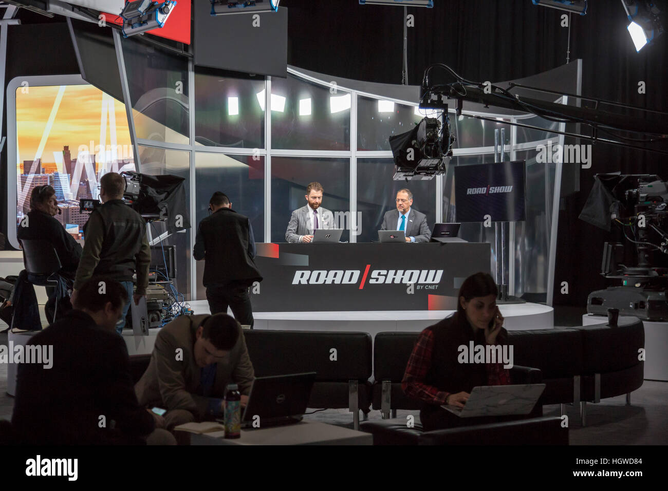 Detroit, Michigan - CNET's Road/Show at the North American International Auto Show. Stock Photo