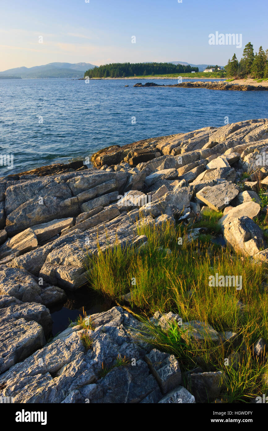 The coastal scenery of Whistler Cove on Maine's Great Cranberry Island