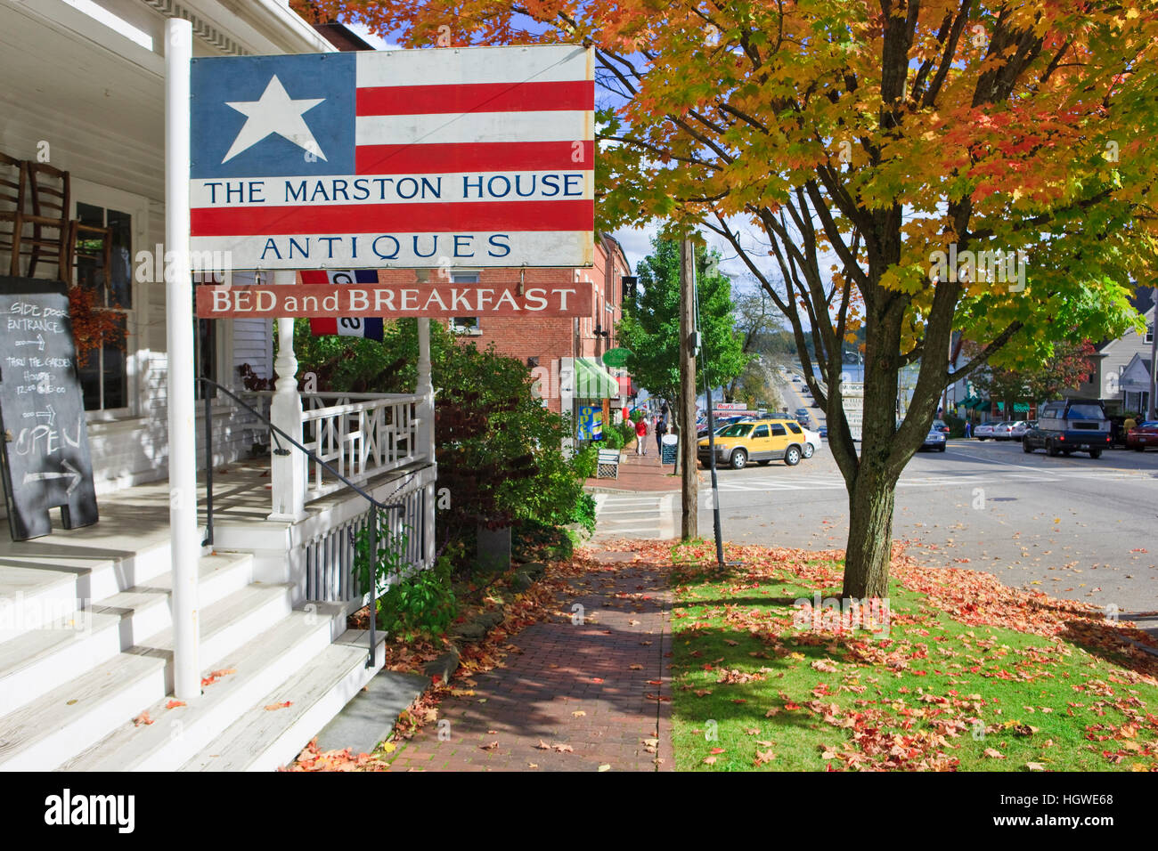 The Marston House in Wiscasset, Maine Stock Photo Alamy