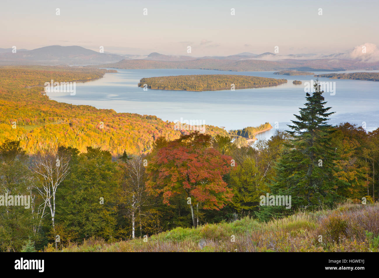 Mooselookmeguntic Lake as seen from the Appalachian Trail at the Height