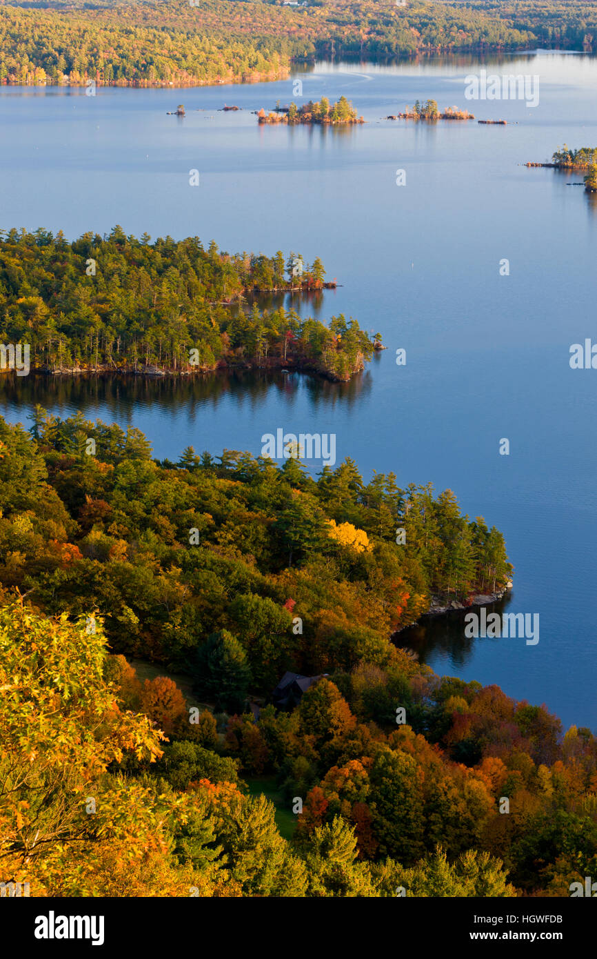 View of Squam Lake from West Rattlesnake Mountain in Holderness, New
