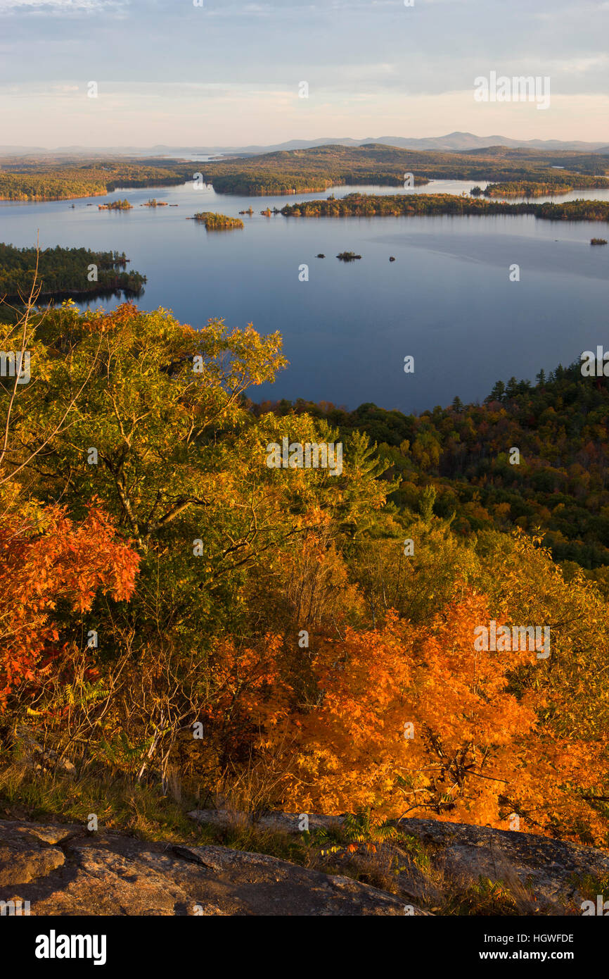 View of Squam Lake from West Rattlesnake Mountain in Holderness, New