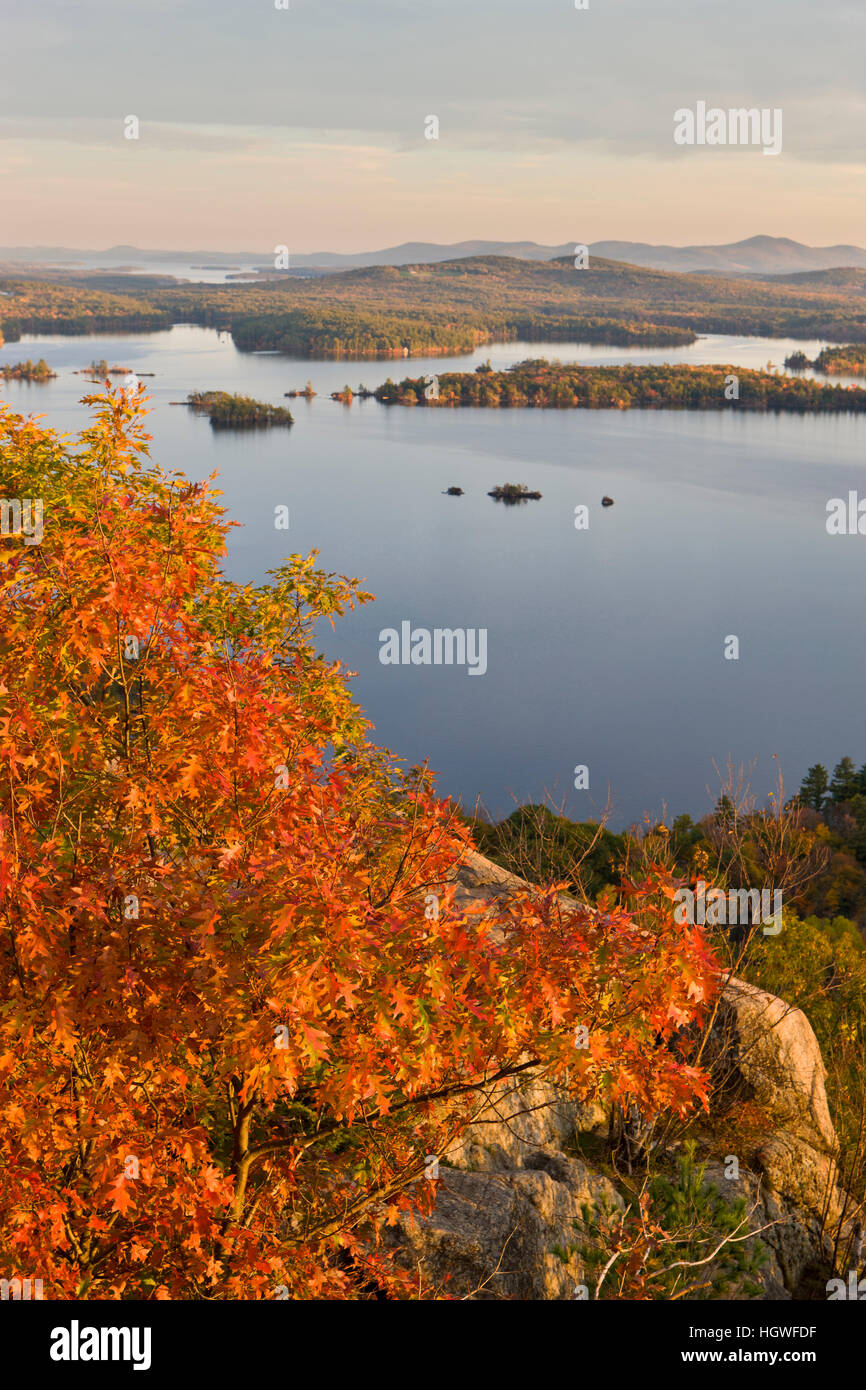 View of Squam Lake from West Rattlesnake Mountain in Holderness, New