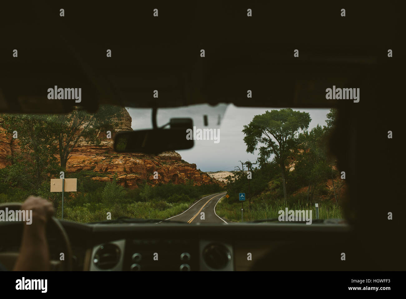 Windshield view national park hires stock photography and images Alamy