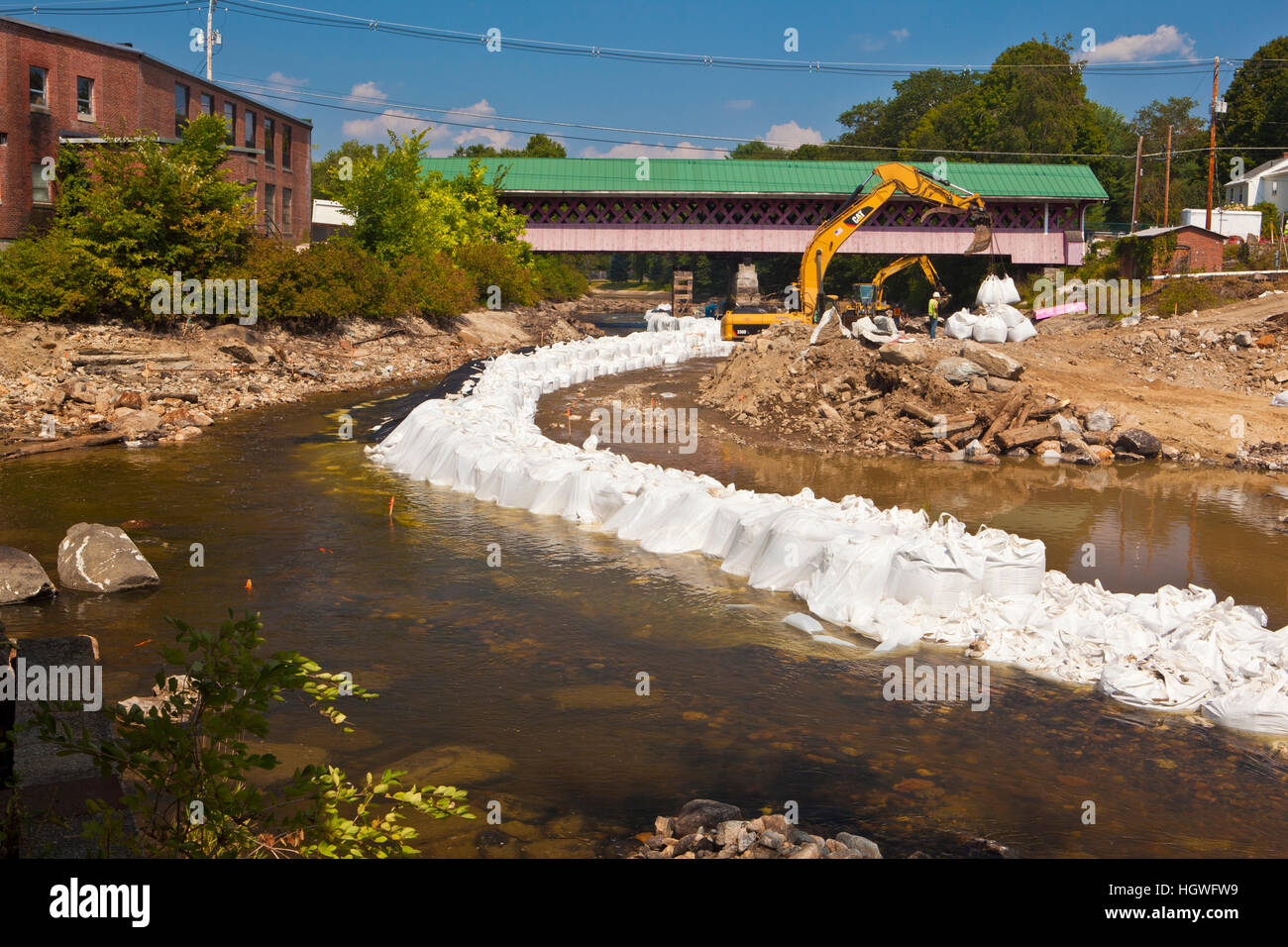 Restoration of the Ashuelot River in Swanzey, New Hampshire. After