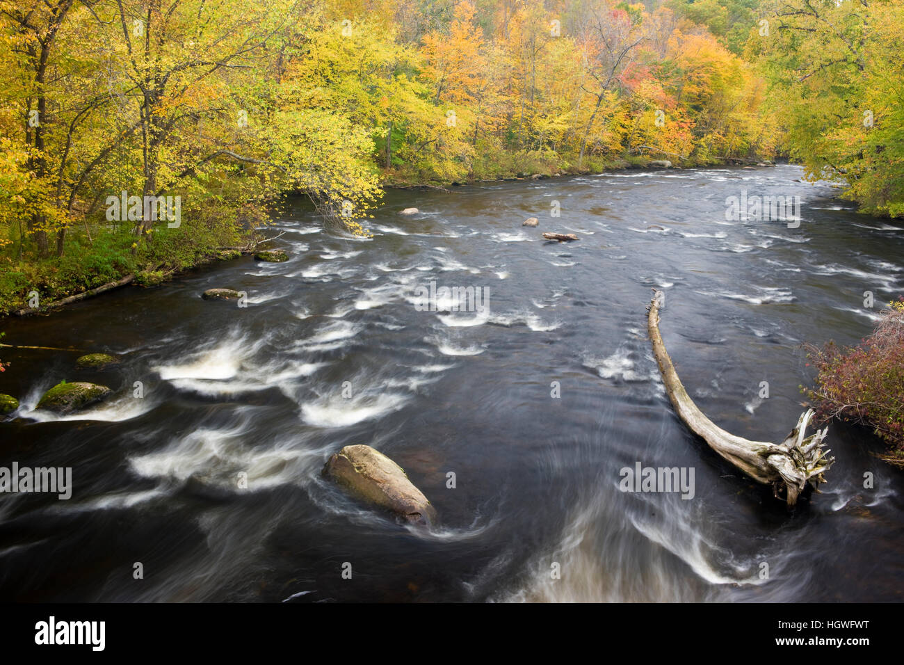 The Ashuelot River in Ashuelot, New Hampshire. Fall Stock Photo Alamy