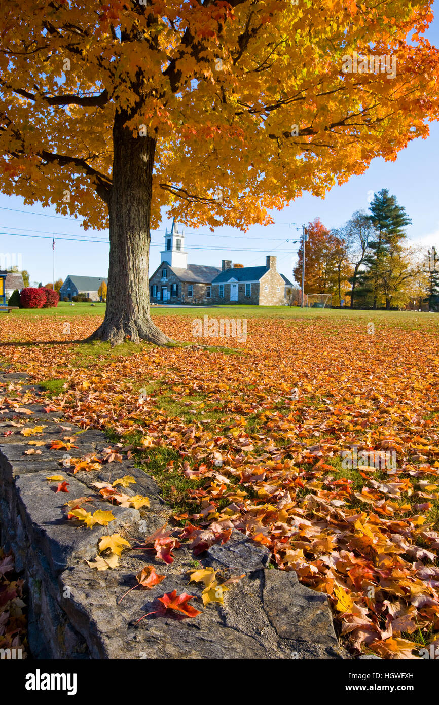 Fall foliage in downtown Chesterfield, New Hampshire Stock Photo Alamy