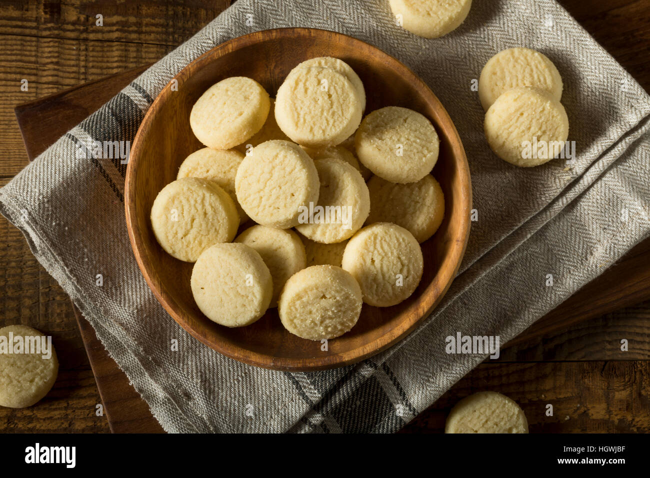 Homemade Sweet Shortbread Cookies Ready to Eat Stock Photo Alamy