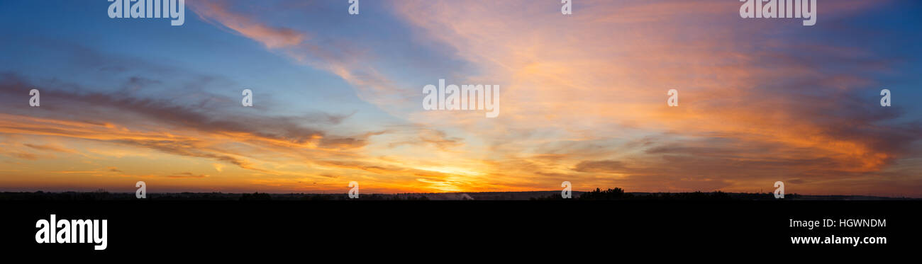 Beautiful sunset sky with amazing colorful clouds Stock Photo - Alamy