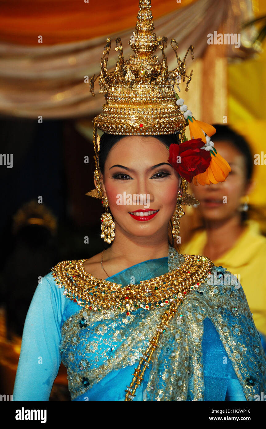 Female dancer, stage performance celebrating the kings birthday