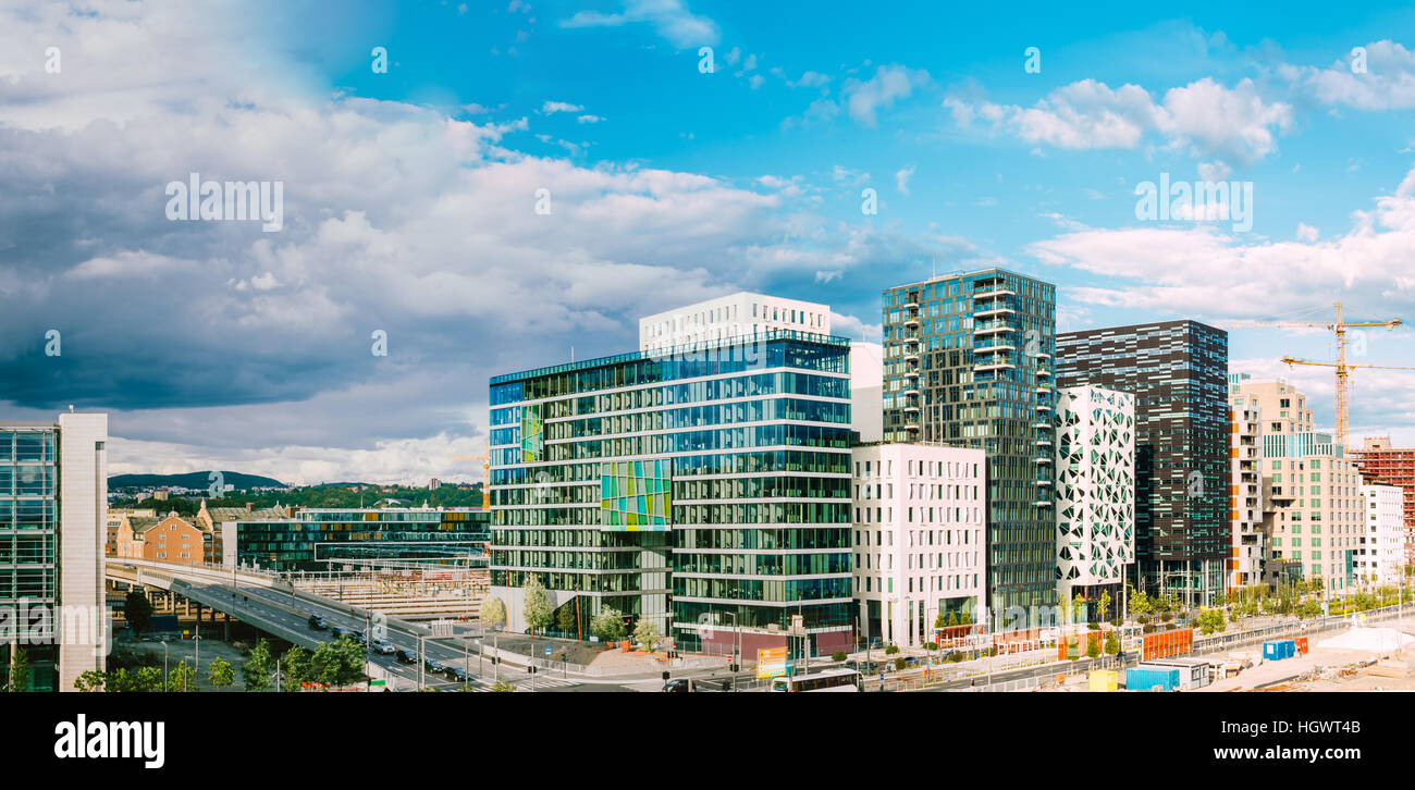View of Oslo city center cityscape hi-res stock photography and images - Alamy