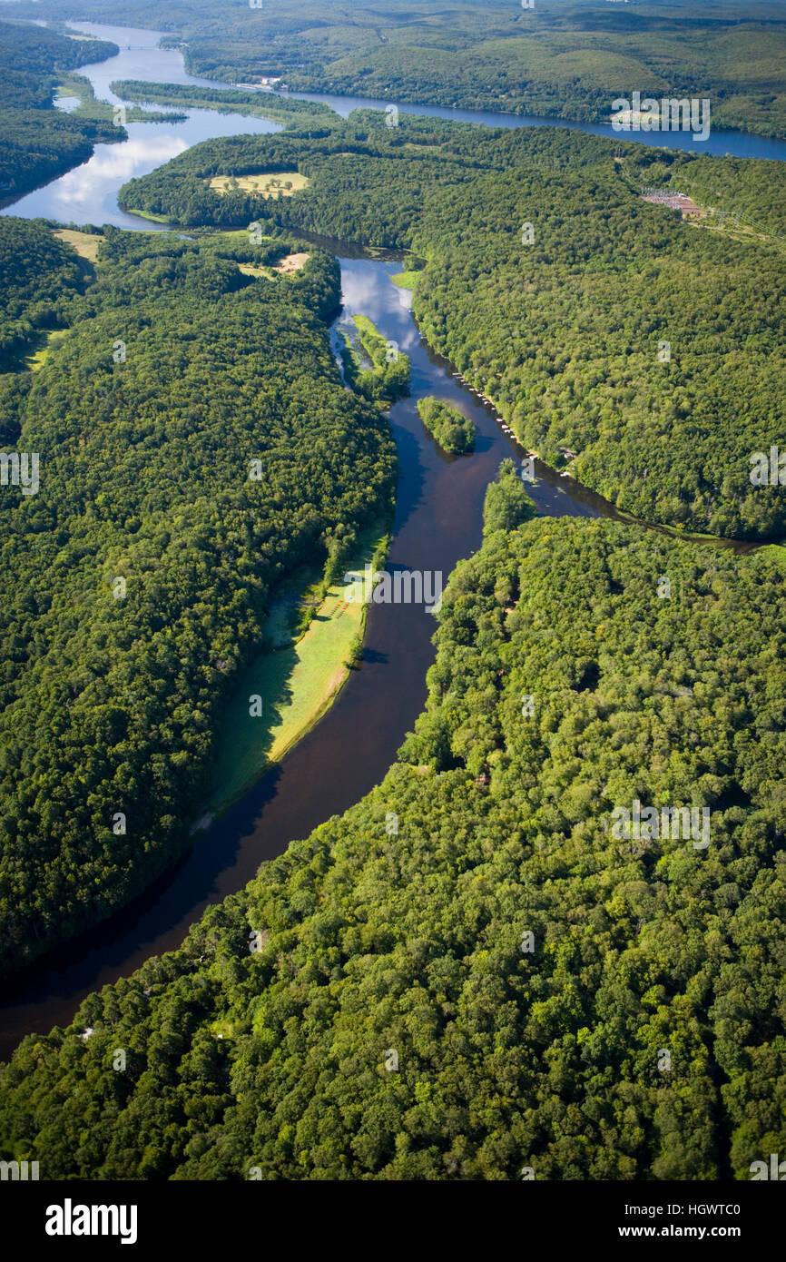 The Salmon River in East Haddam, Connecticut. The Connecticut River is