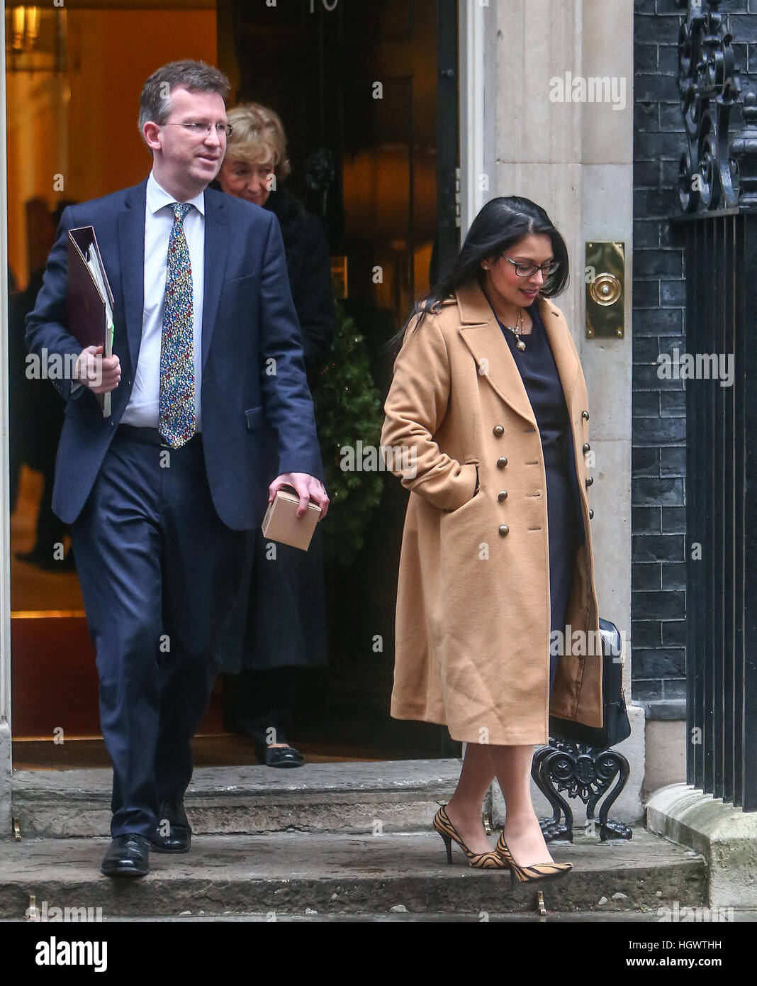 Ministers attend the weekly Cabinet meeting at 10 Downing Street  Featuring: Jeremy Wright QC, Andrea Leadsom, Pritti Patel Where: London, United Kingdom When: 13 Dec 2016 Stock Photo