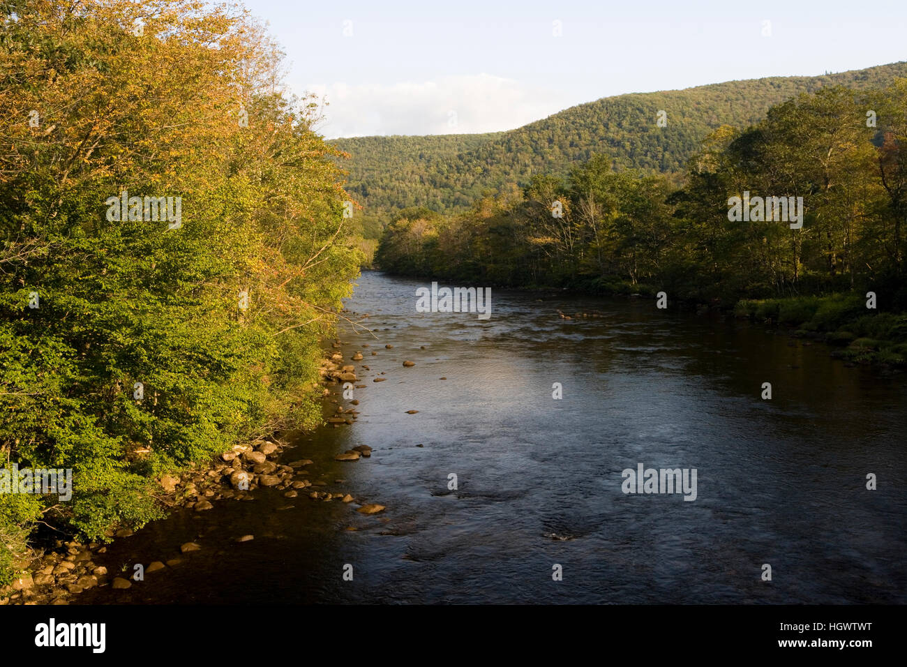 The Deerfield River in Rowe, Massachusetts Stock Photo Alamy