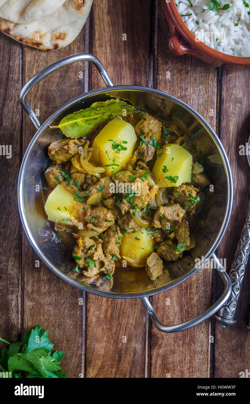 Traditional Goan lamb vindaloo dish Stock Photo Alamy