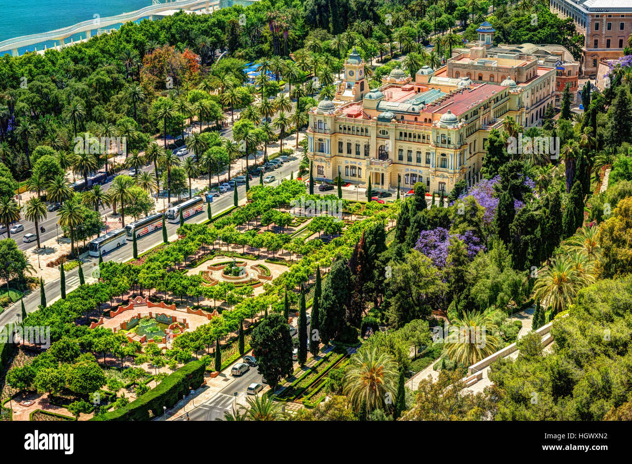 City Council Building in Malaga Stock Photo Alamy