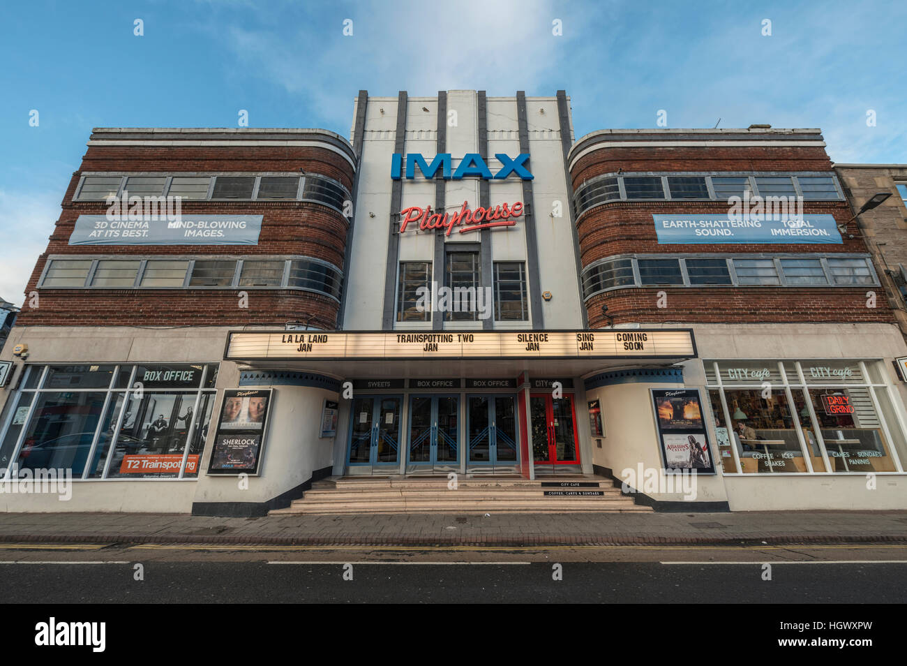 Art Deco Playhouse cinema, Perth,Scotland,UK, Stock Photo