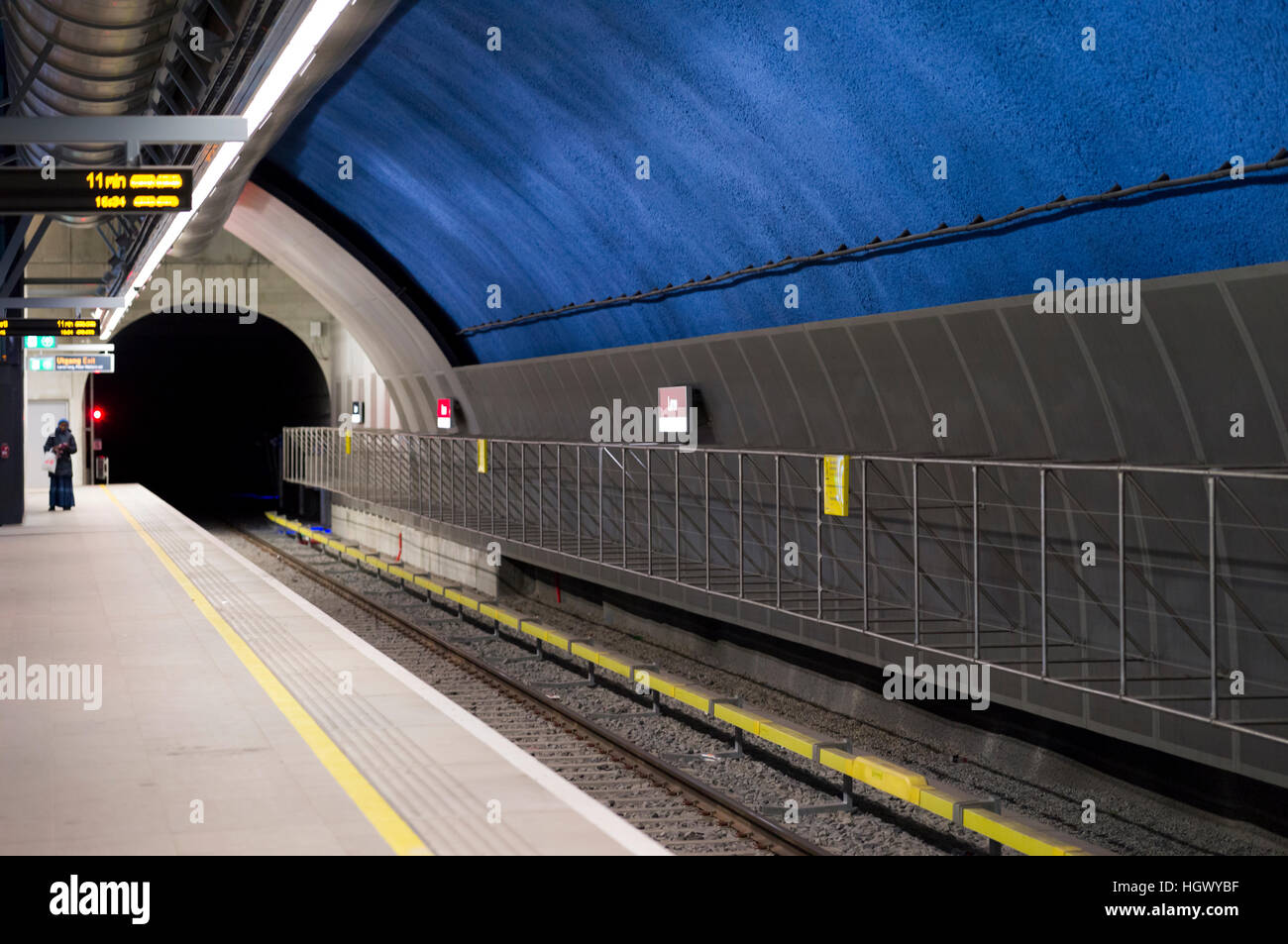 The Loren subway station in Oslo. Stock Photo