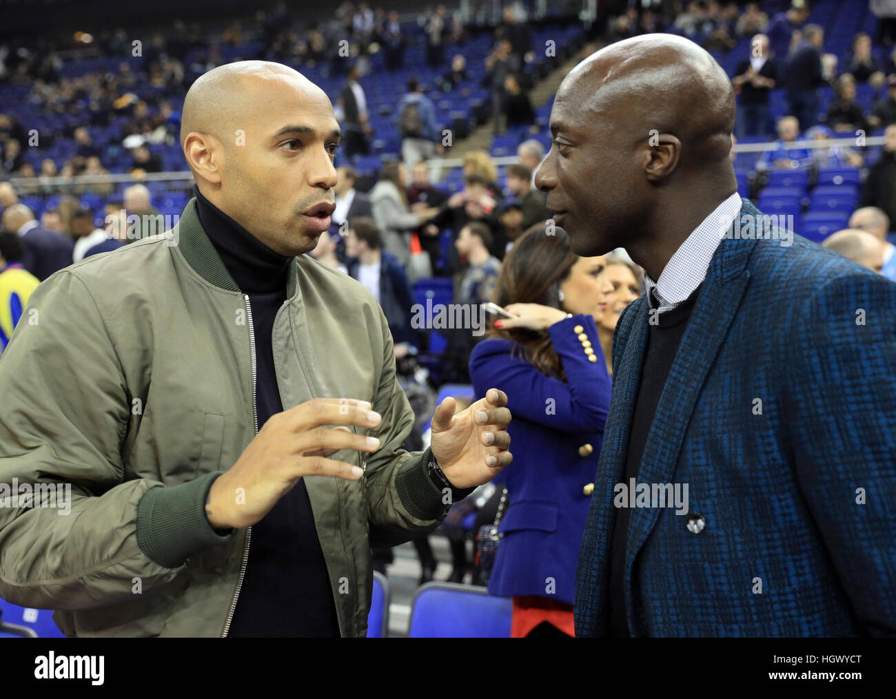 Thierry Henry (left) with Fashion Designer Oswald Boateng during