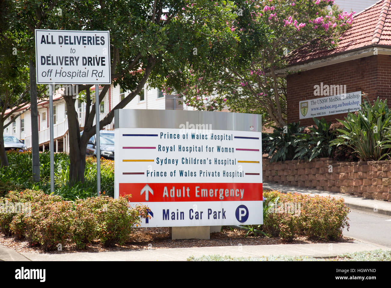 Prince of Wales and Sydney childrens hospital in Randwick,Sydney,Australia Stock Photo