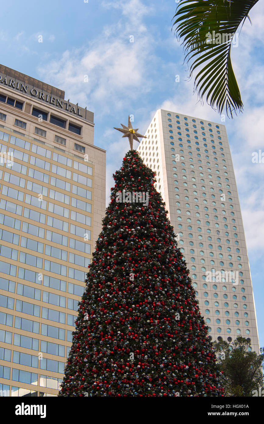Christmas Tree in Hong Kong, China Stock Photo Alamy