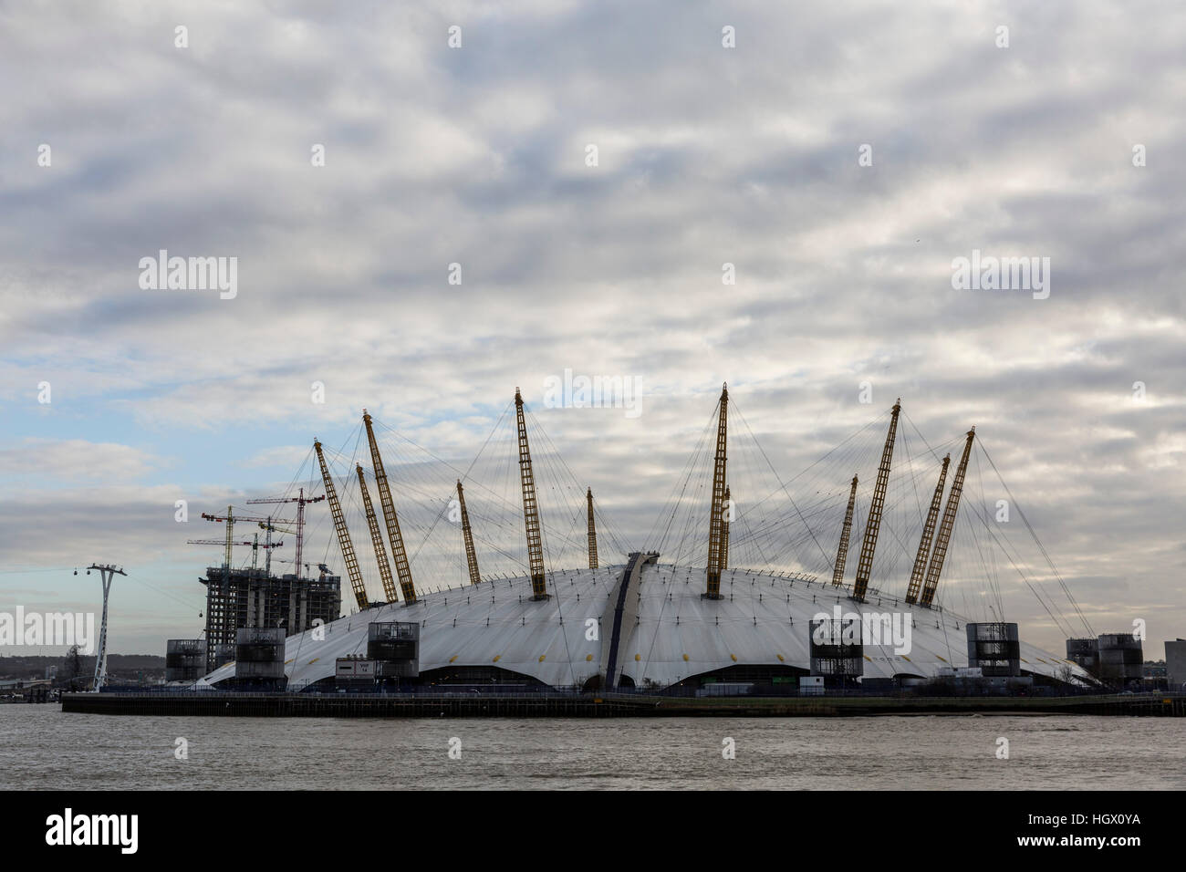 The Millennium Dome. Jan, 2017. London, UK Stock Photo