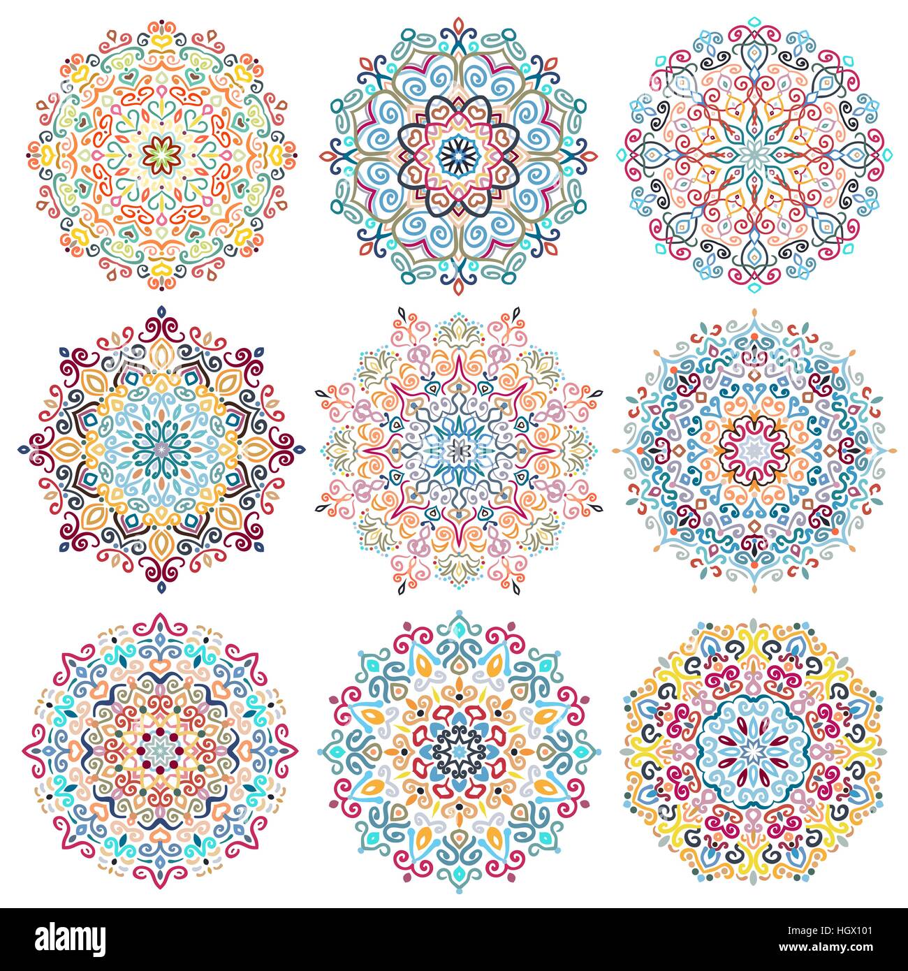 Blue star art complex Stock Vector Images - Alamy
