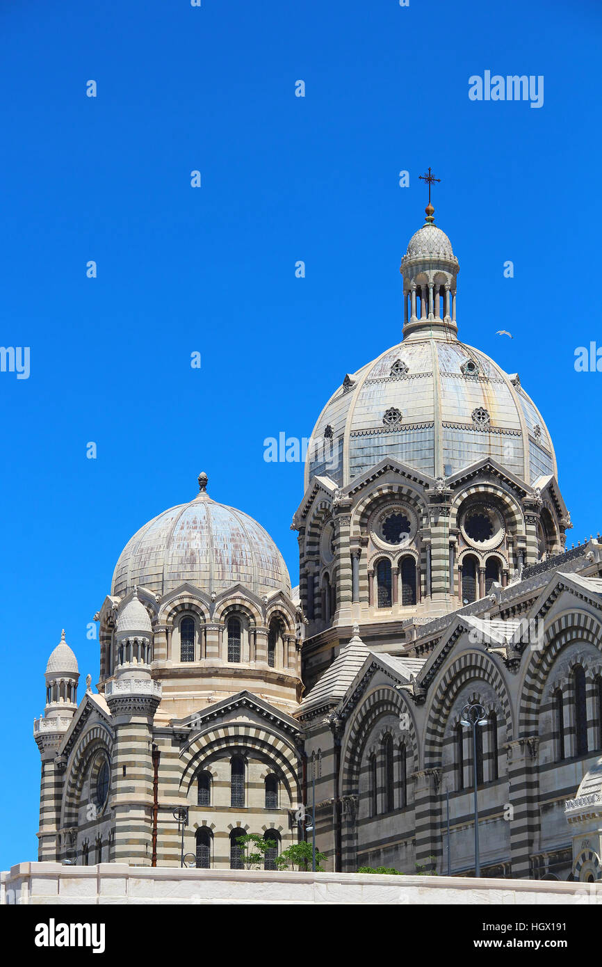 Marseille Cathedral of Saint Mary Major (Sainte Marie Majeure), France Stock Photo