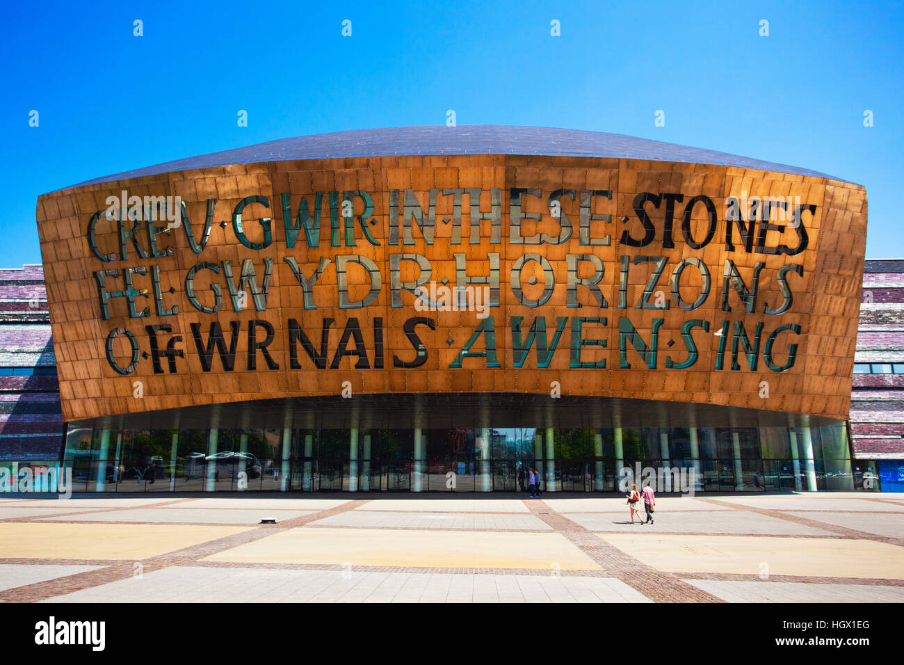 Millennium Centre, Cardiff Bay, Wales, UK Stock Photo