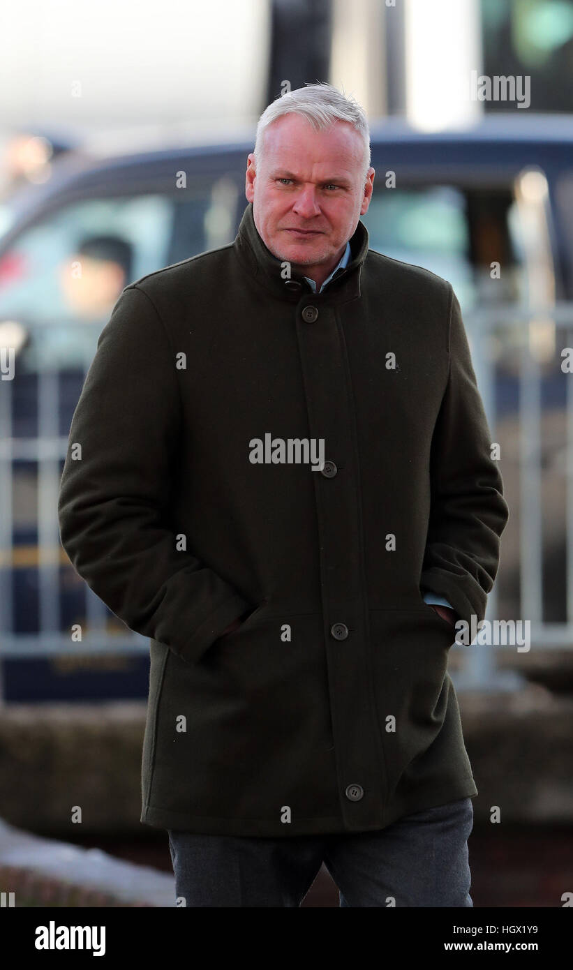 Harvey Spencer Stephens, the former child actor who played Damien in The Omen horror film, arrives at Maidstone Crown Court in Kent to be sentenced for attacking two cyclists in a road rage incident. Stock Photo