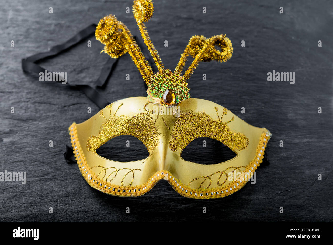 Black And Gold Mask High Resolution Stock Photography and Images - Alamy