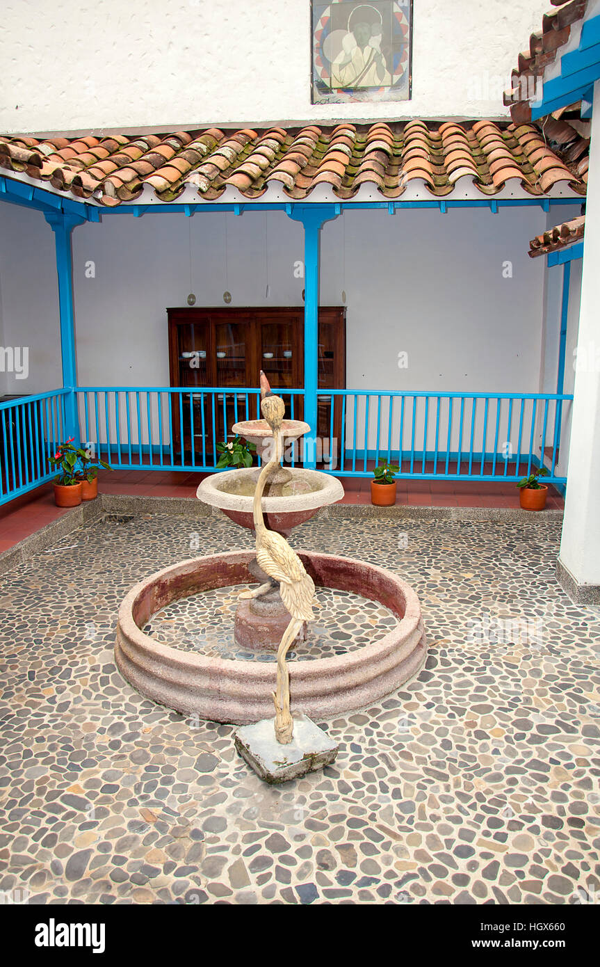 interior image from Pueblito Paisa in Nutibara Hill, Medellin, Colombia Stock Photo