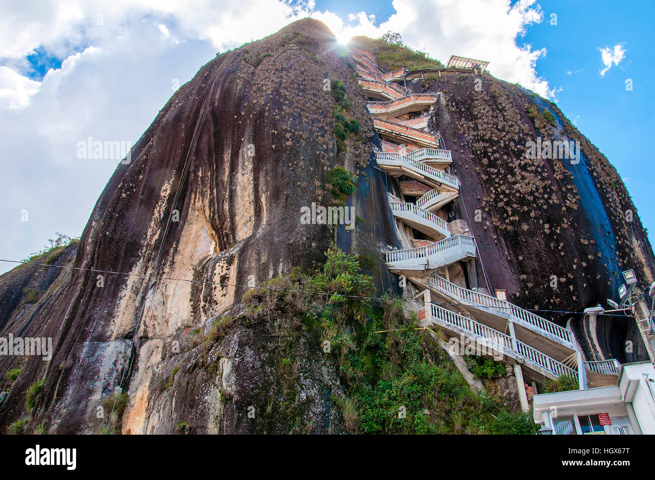 Rock Of Guatape Piedra De Penol Near To Medellin In Colombia Stock Photo Alamy
