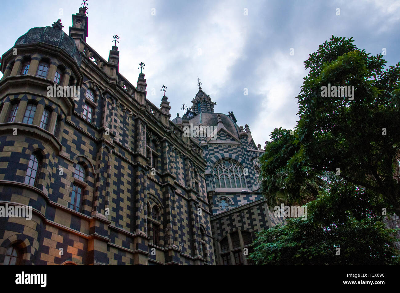 The Rafael Uribe Uribe Palace of Culture in medellin, Colombia Stock Photo