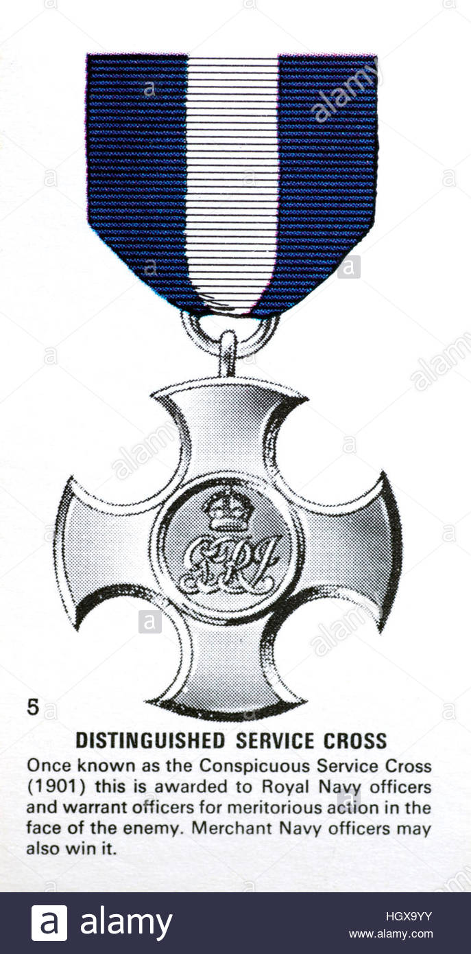 Distinguished Service Cross, awarded to Royal Navy Officers for